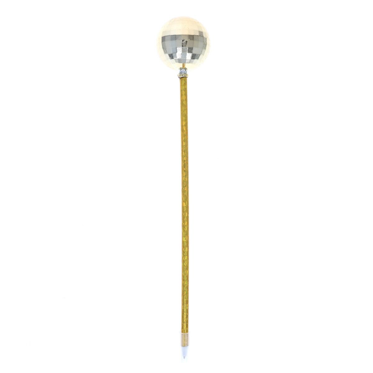 Stylo boule disco jaune