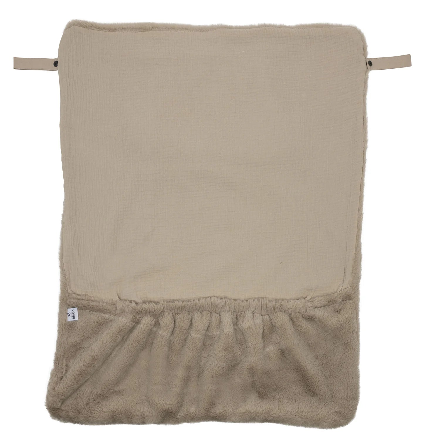 Couverture nomade fausse fourrure angora – beige 2