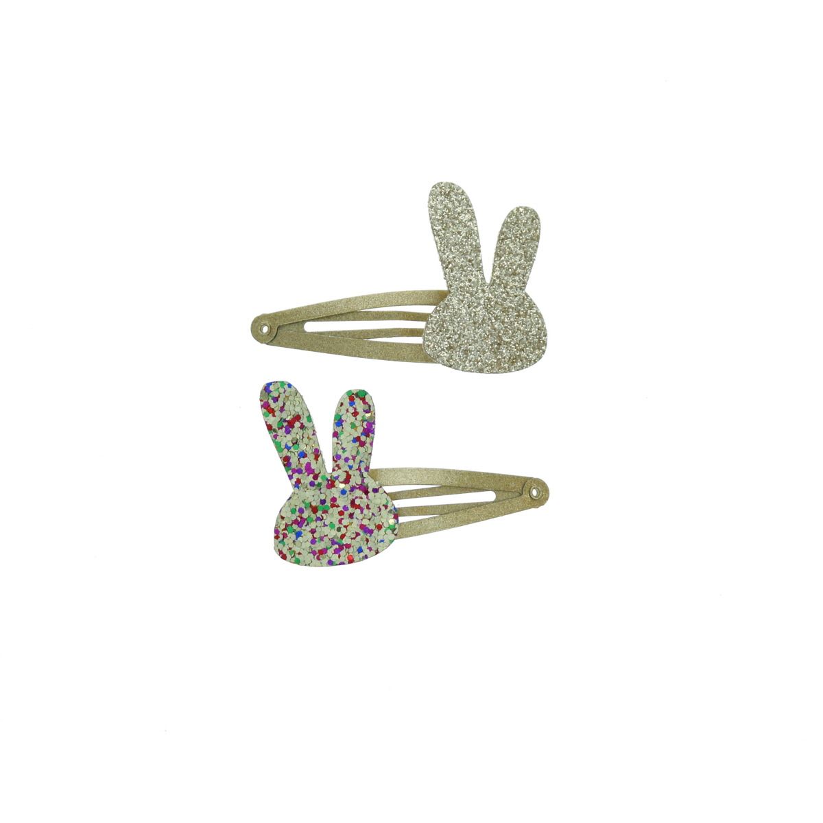 Barrettes Lapin à paillettes x4 2