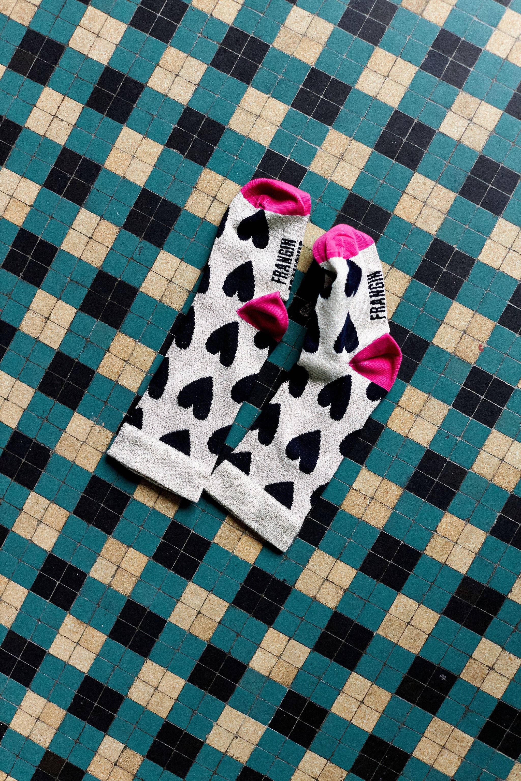 Chaussettes Georgette Coeur Bleu Kids 2