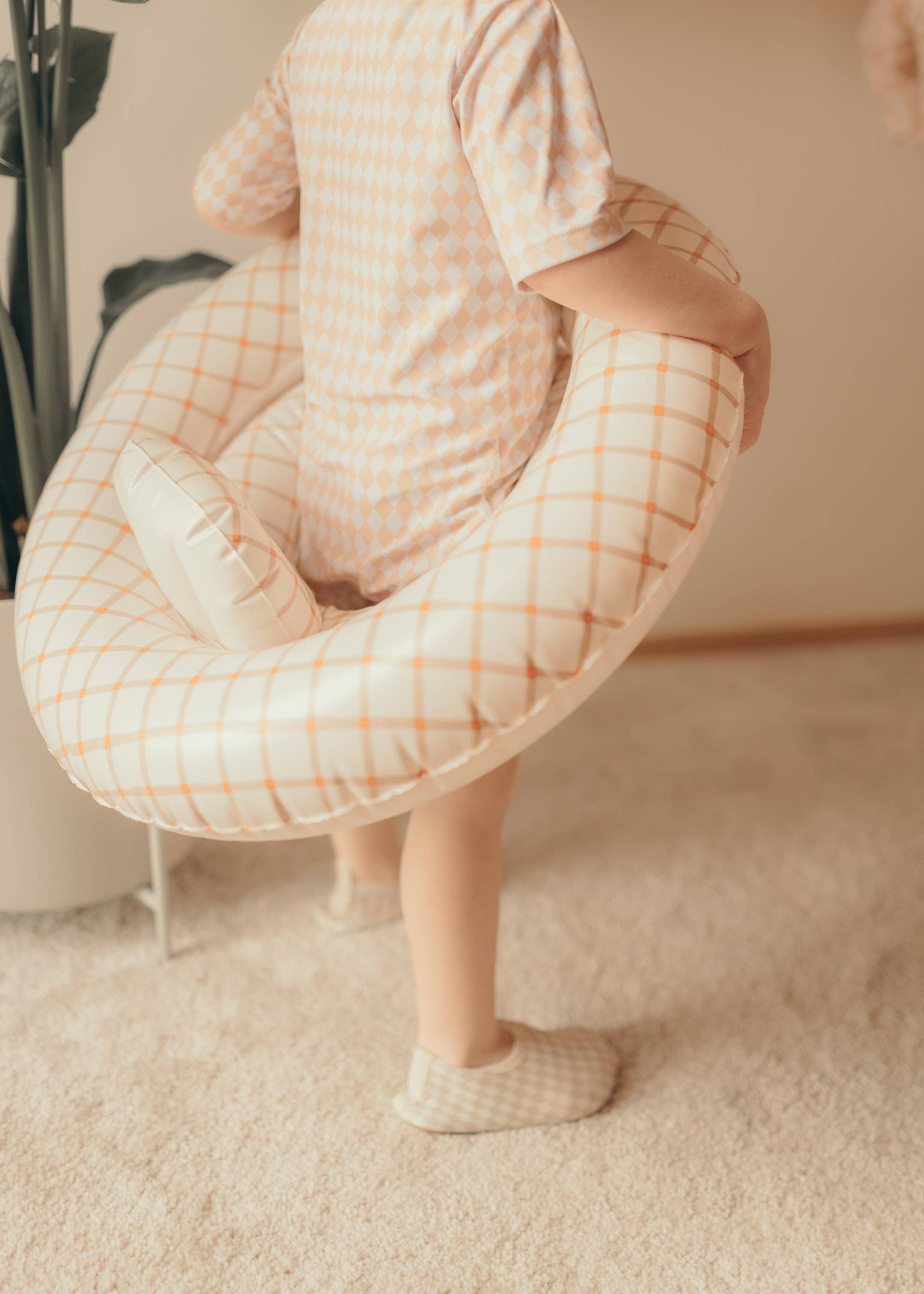 Siège bouée Bébé Gonflable - Carrés Organiques 2