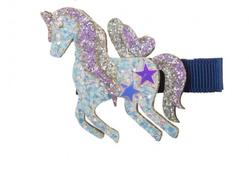 Barrettes à paillettes — Licorne