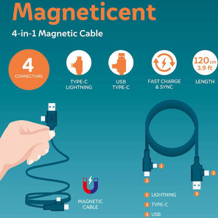 Câble magnétique 4 en 1 3