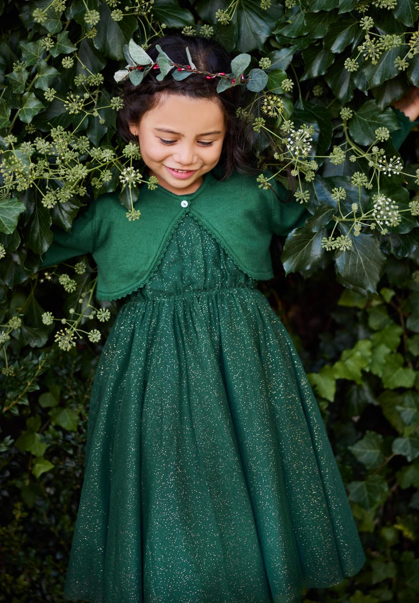 Robe Scarlett vert sapin 2