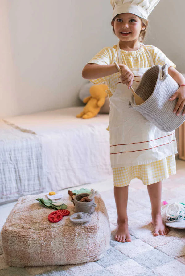 Set de cuisine avec aliments en tissu 3