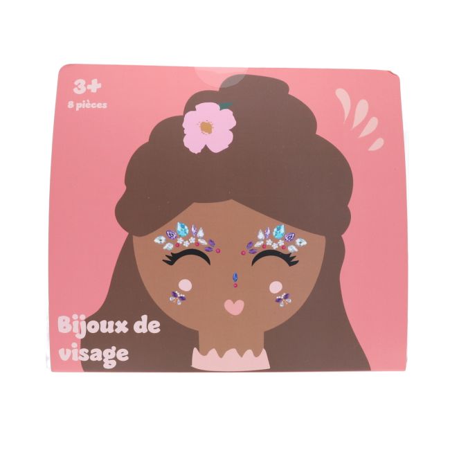 Bijoux de visage autocollants