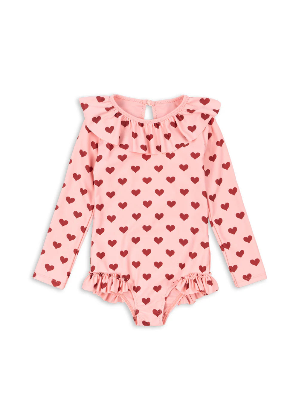 Maillot de bain manches longues Manuca amour pink — 12 mois