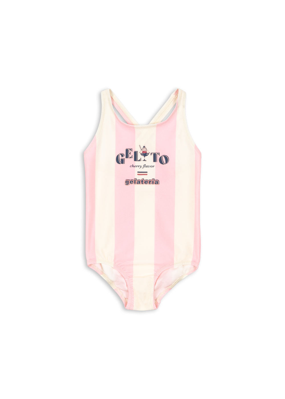 Maillot de bain POMIA rayures rose — 2 ans