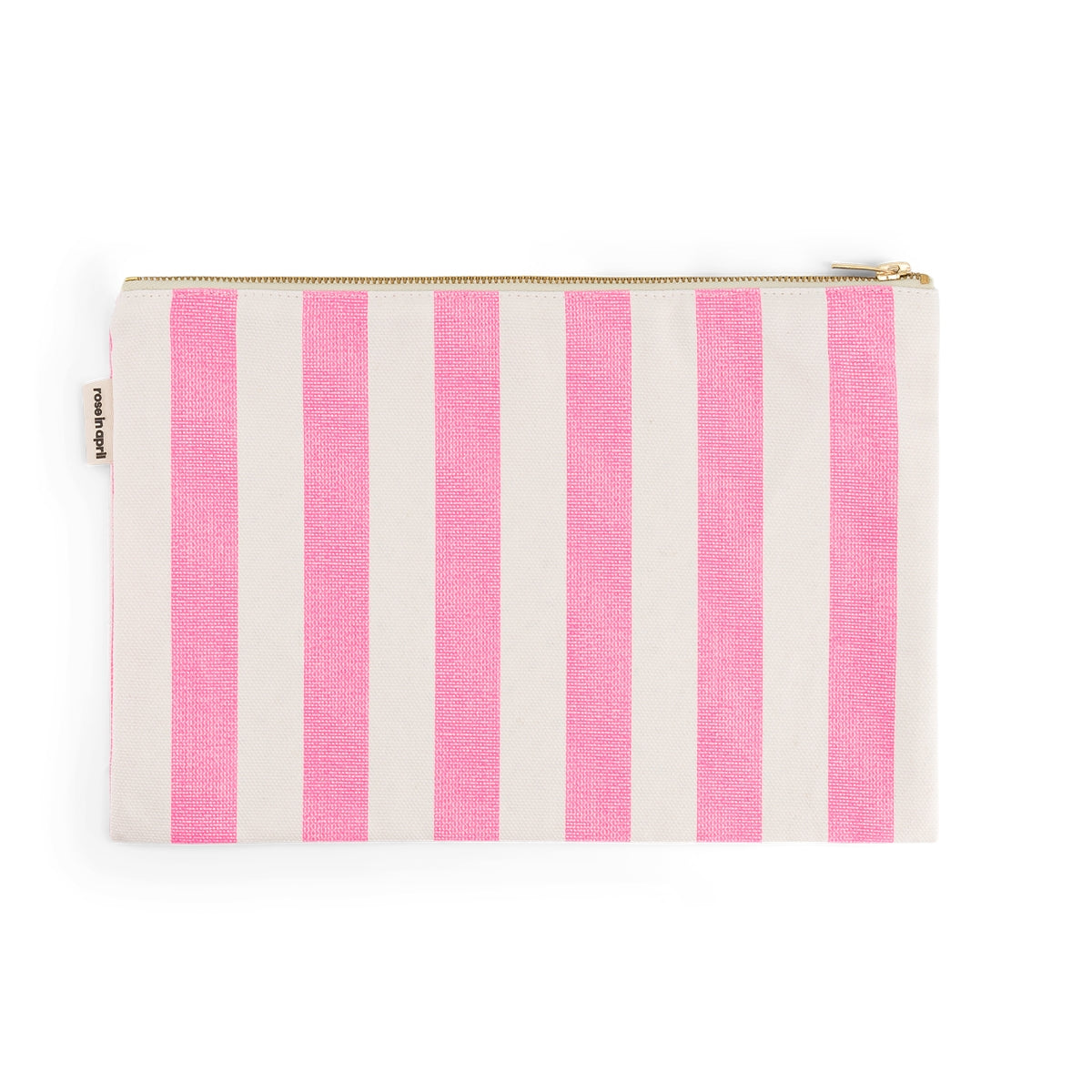 Pochette à rayures rose fluo — rose