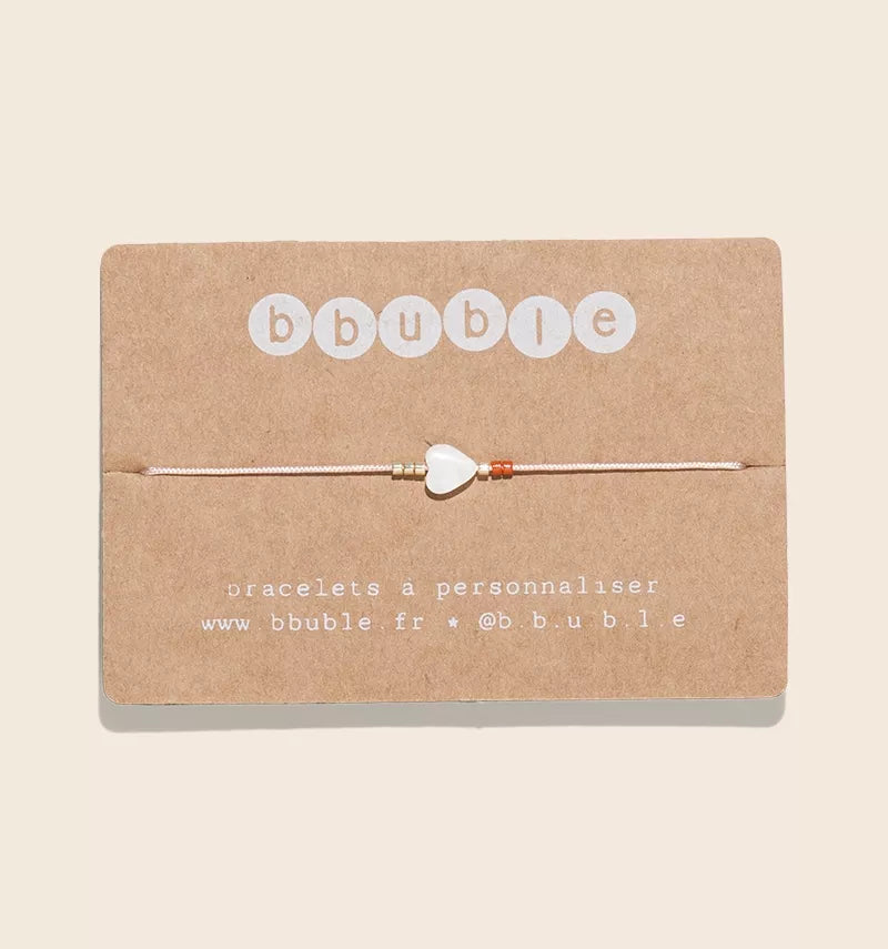 Bracelet femme iconique Coeur nacre — lien-dore
