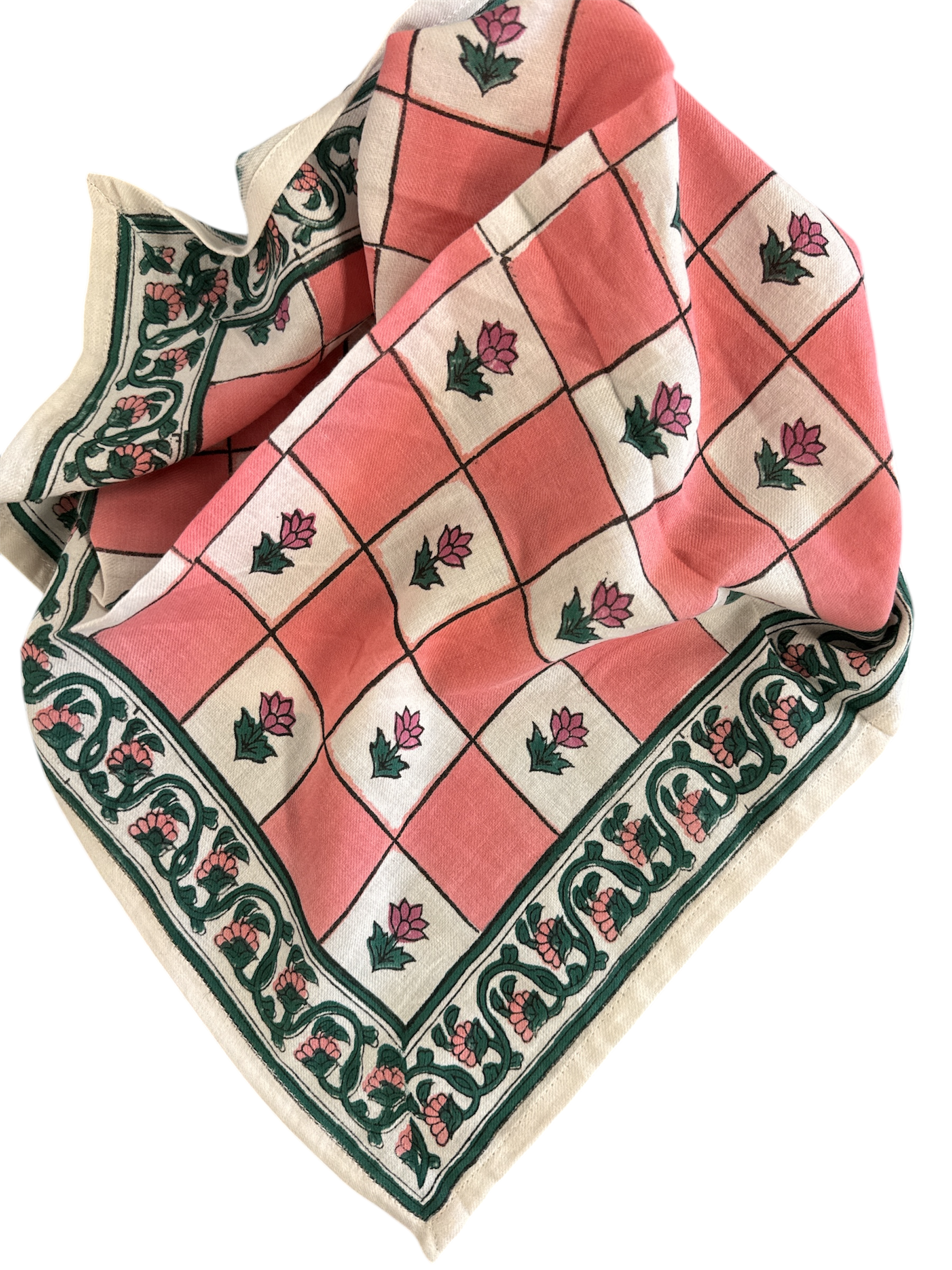 Foulard Adulte Flo Pink 100 cm 2