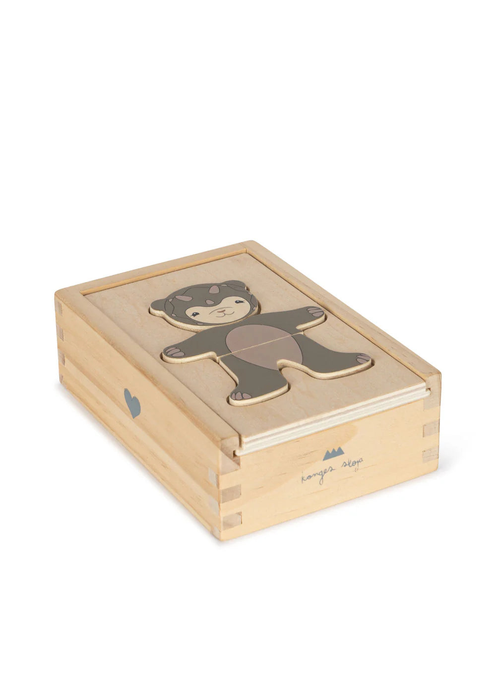 Puzzle habillage d’ourson en bois 2
