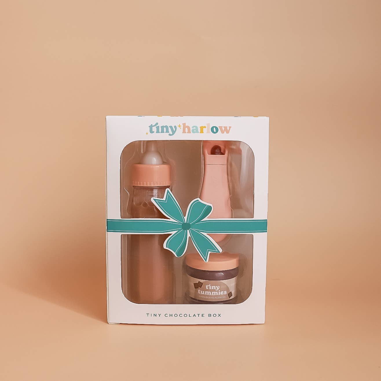 Box petit pot et biberon chocolat pour poupées -