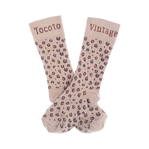 Chaussettes en lurex Léopard 2