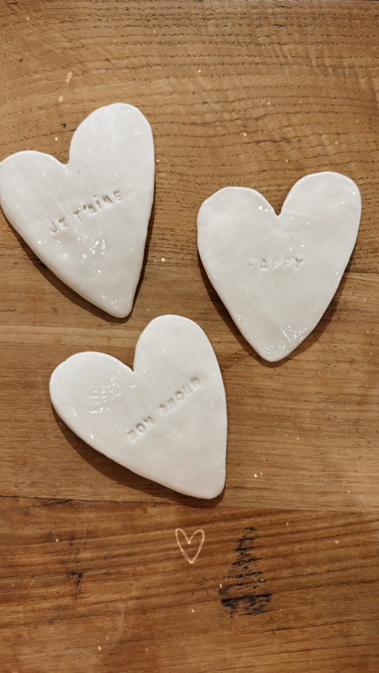 Coeur en porcelaine 2