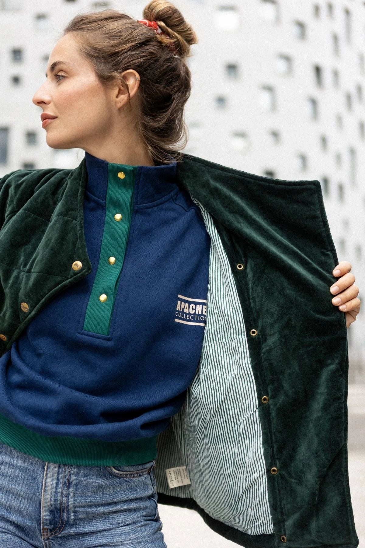 Veste Kapur Velours Lisse Forest 3