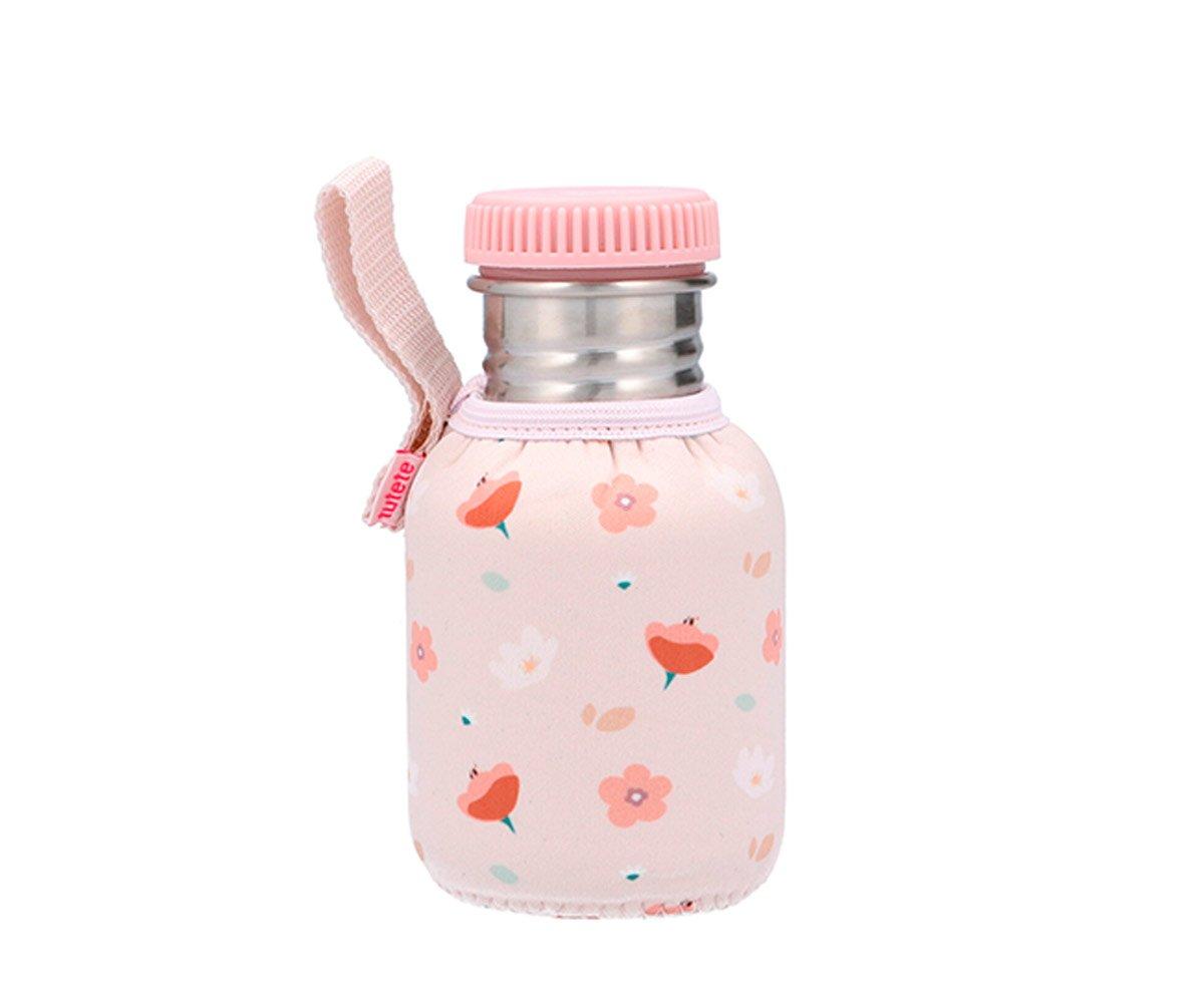 Gourde en inox 350 ml avec housse — Bouchon Blush