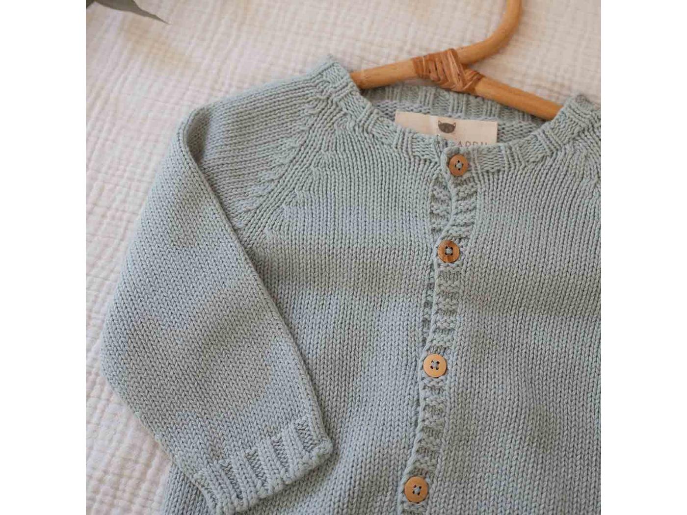Cardigan Gaby bleu glacier 2