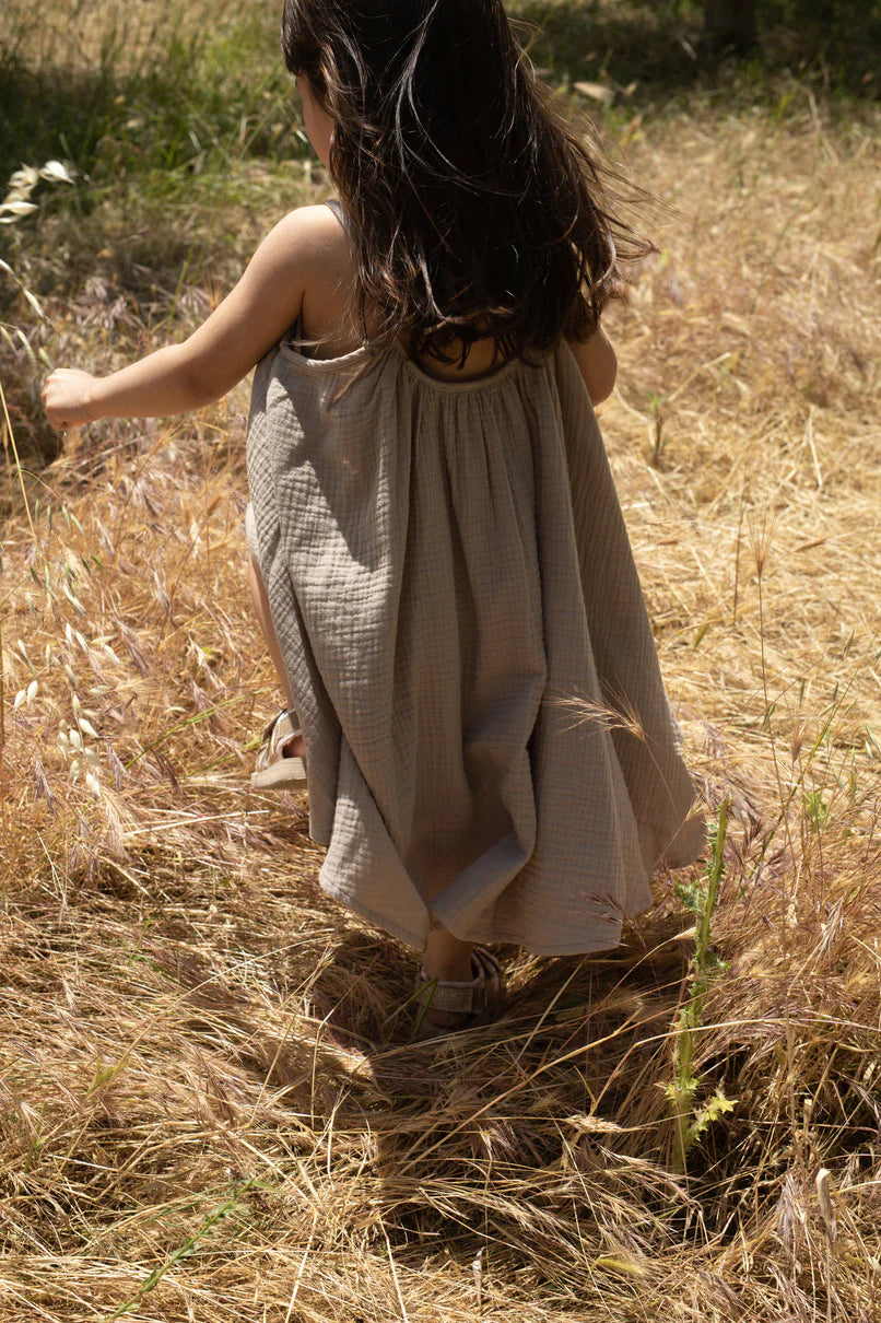 Robe à bretelles olive Konges 2