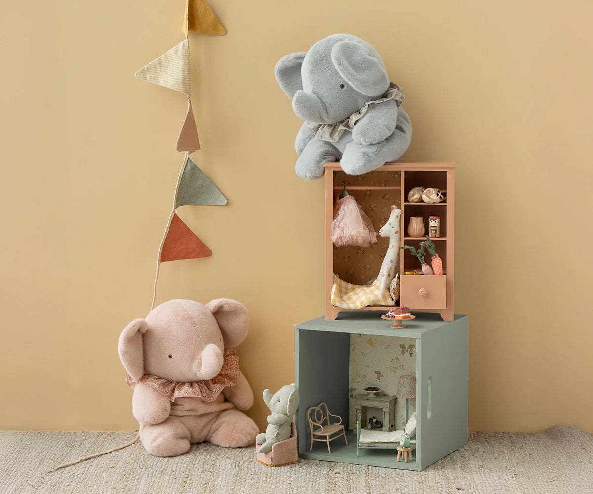 Maileg : Peluche Eléphant, Grand - Poudre 3