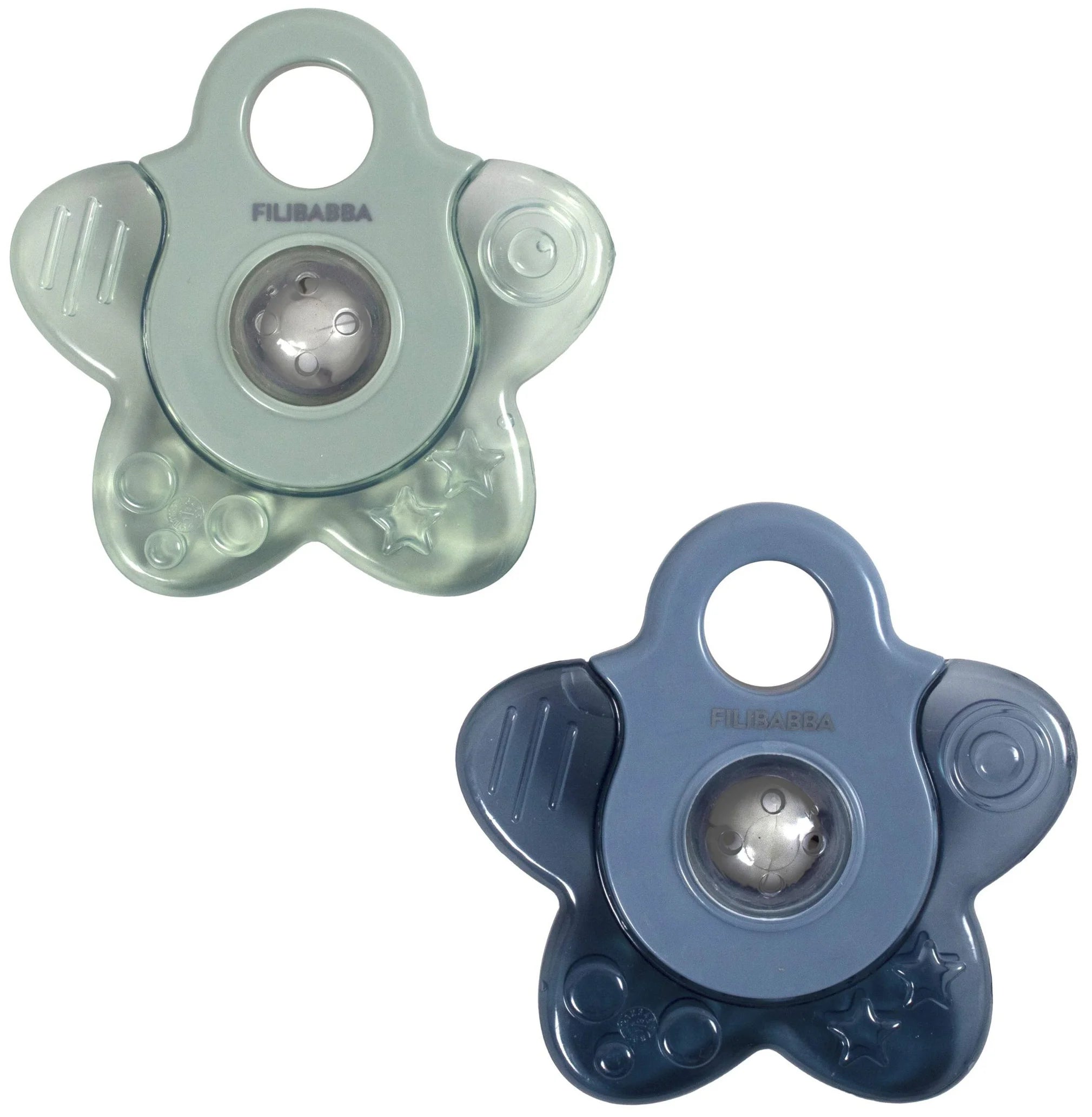 Anneau de dentition rafraîchissant étoile — Bleu