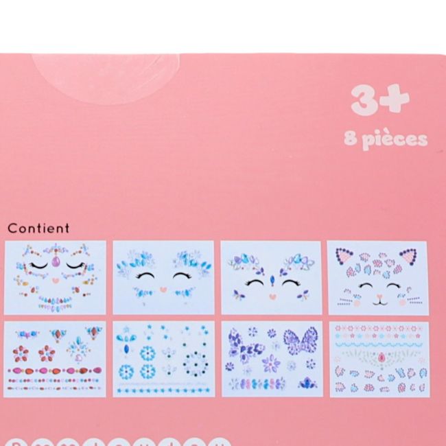 Bijoux de visage autocollants 3