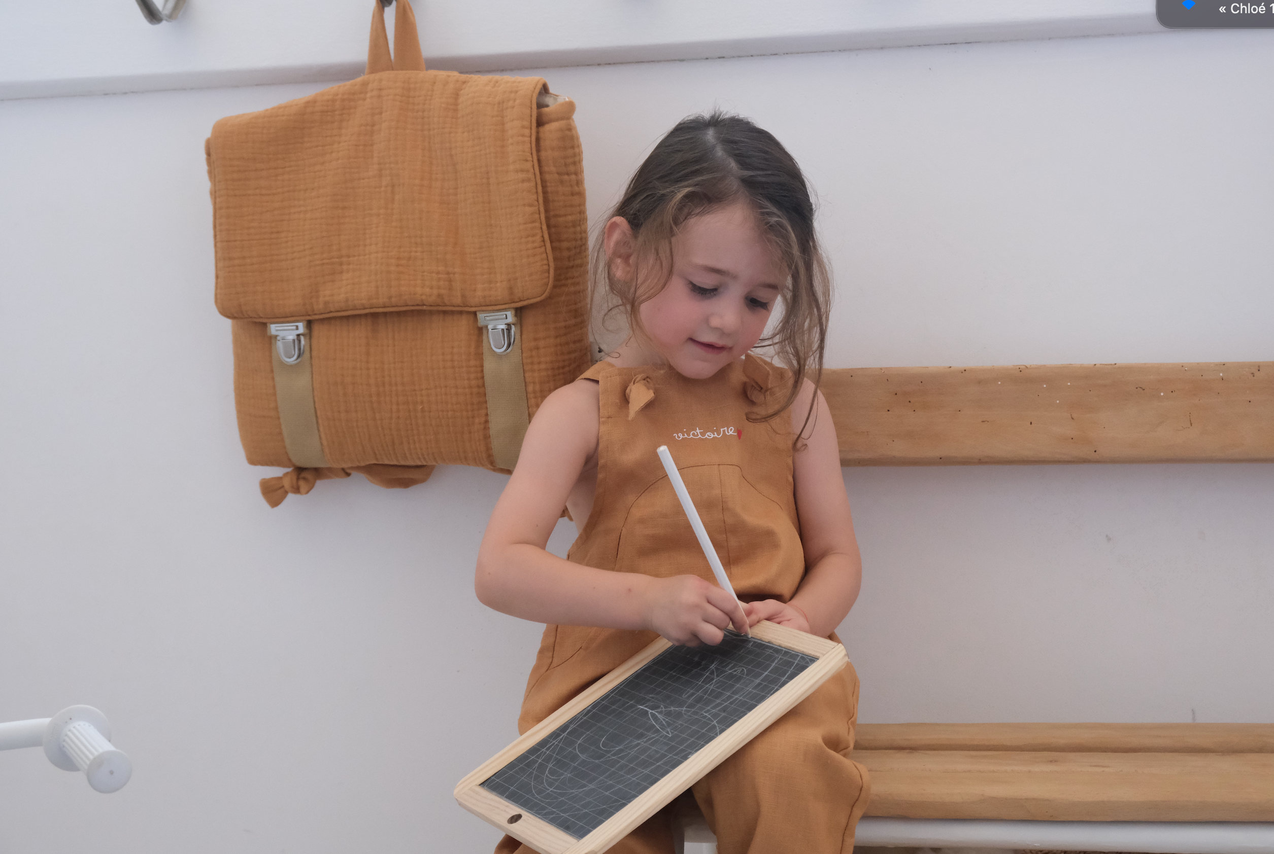 Cartables maternelle en gaze de coton 2
