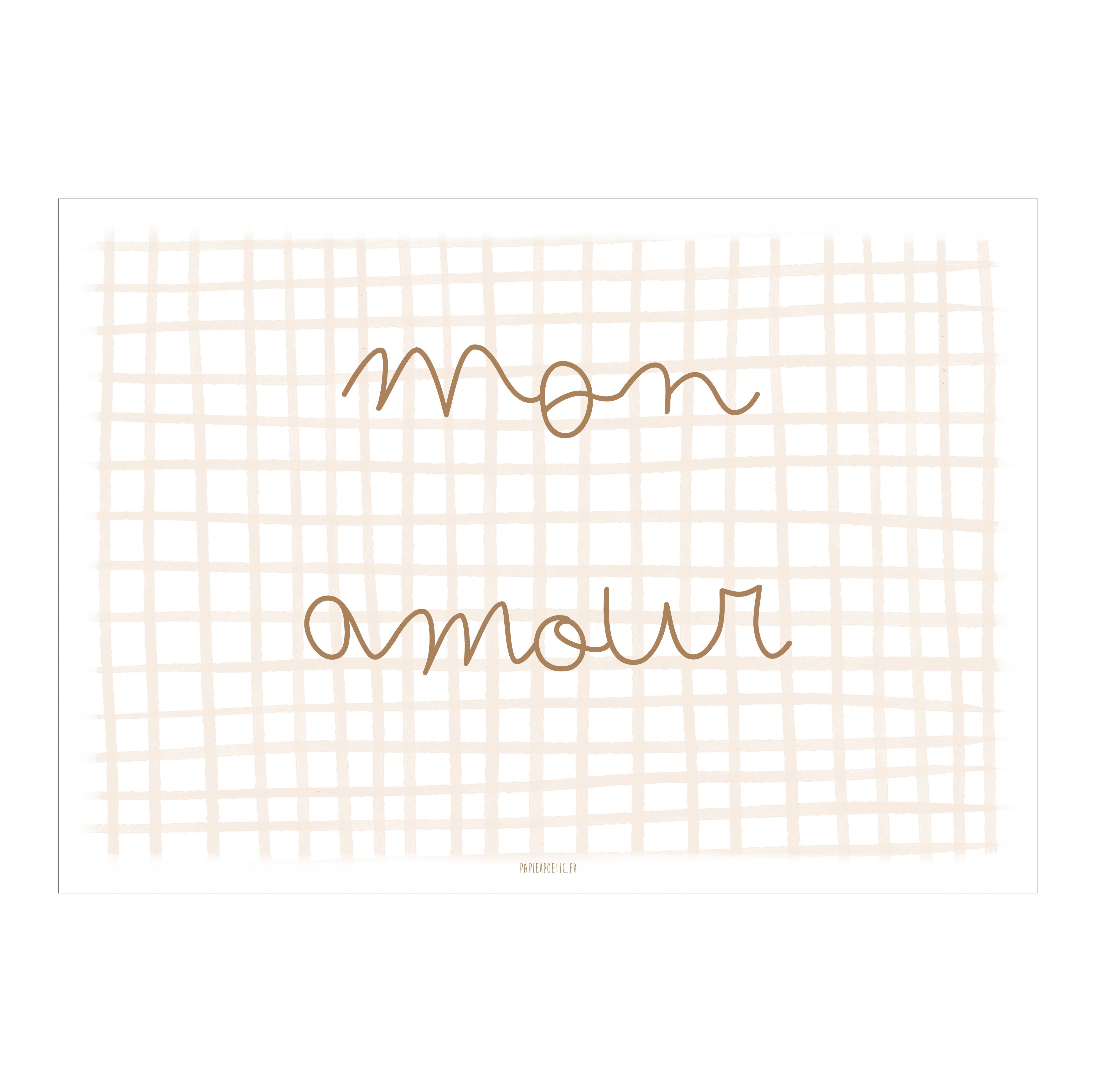 Affiche “Mon amour" — A4