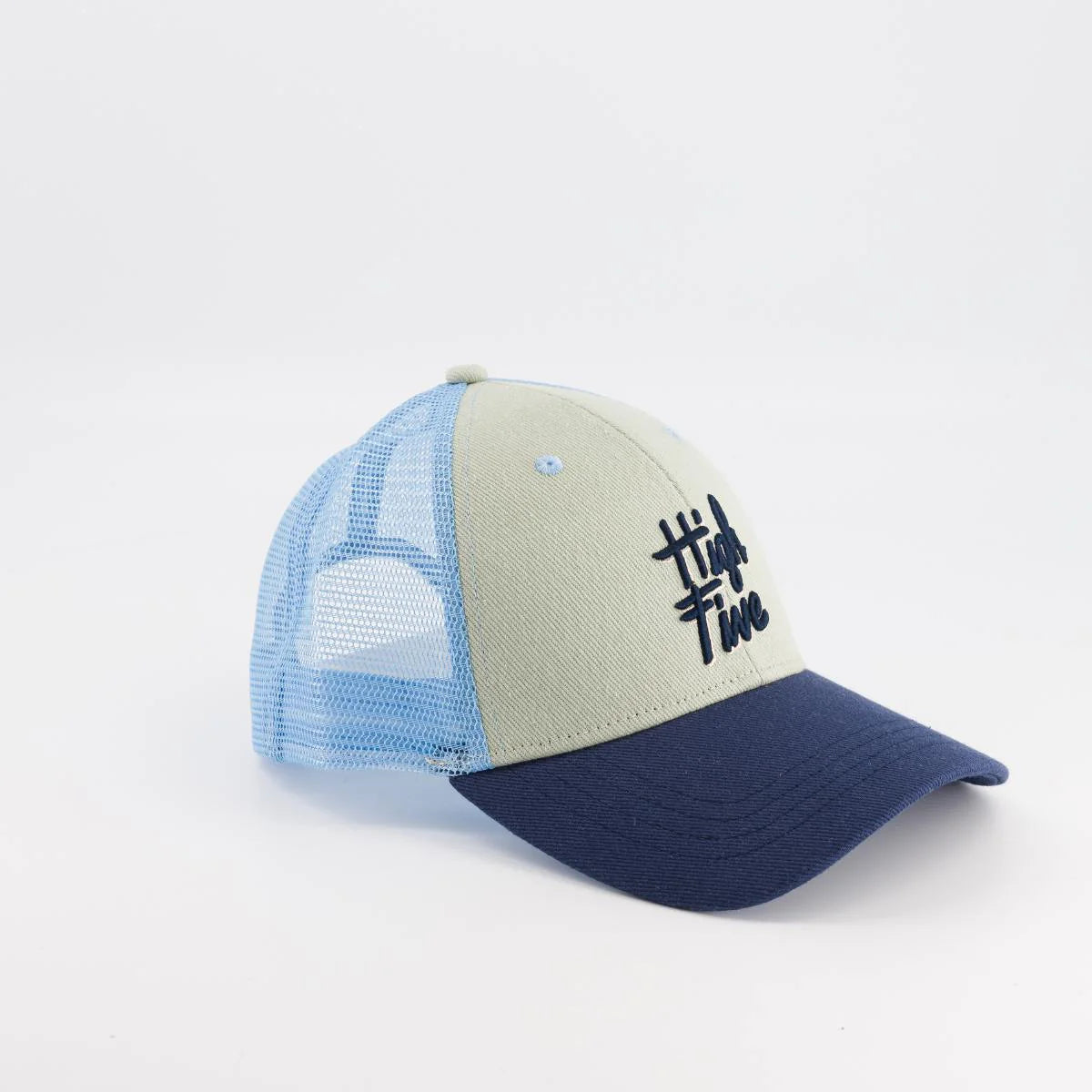 Casquette enfant et adulte High Five bleue 2