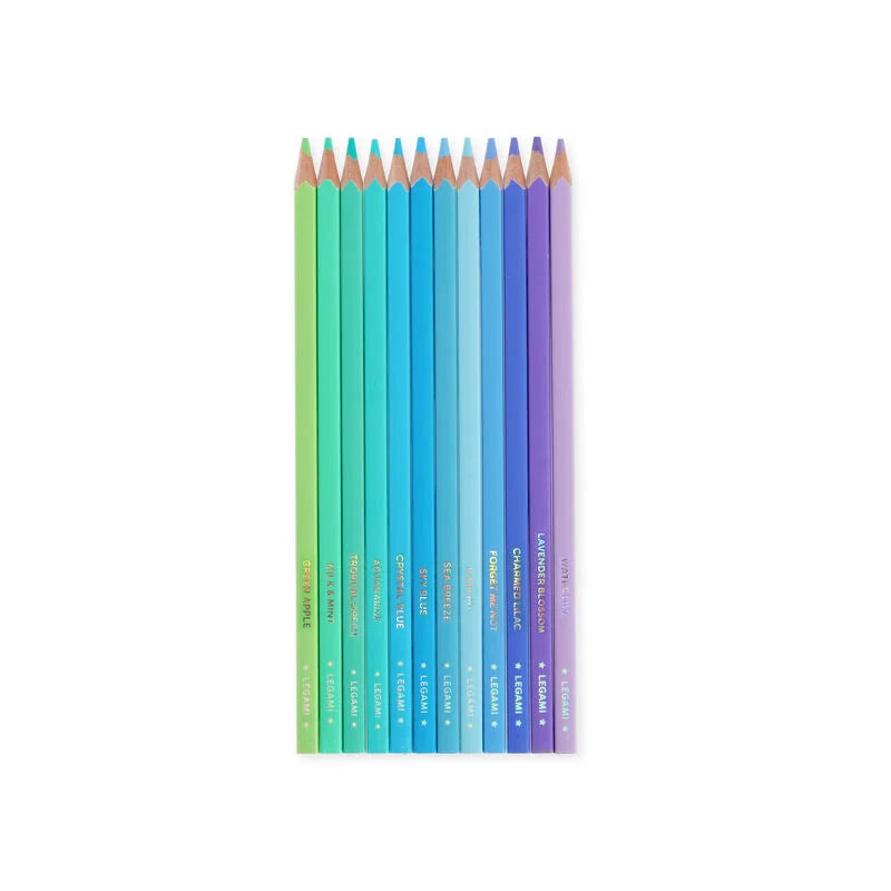 Set de 12 Crayons de couleur Océan 🩵
