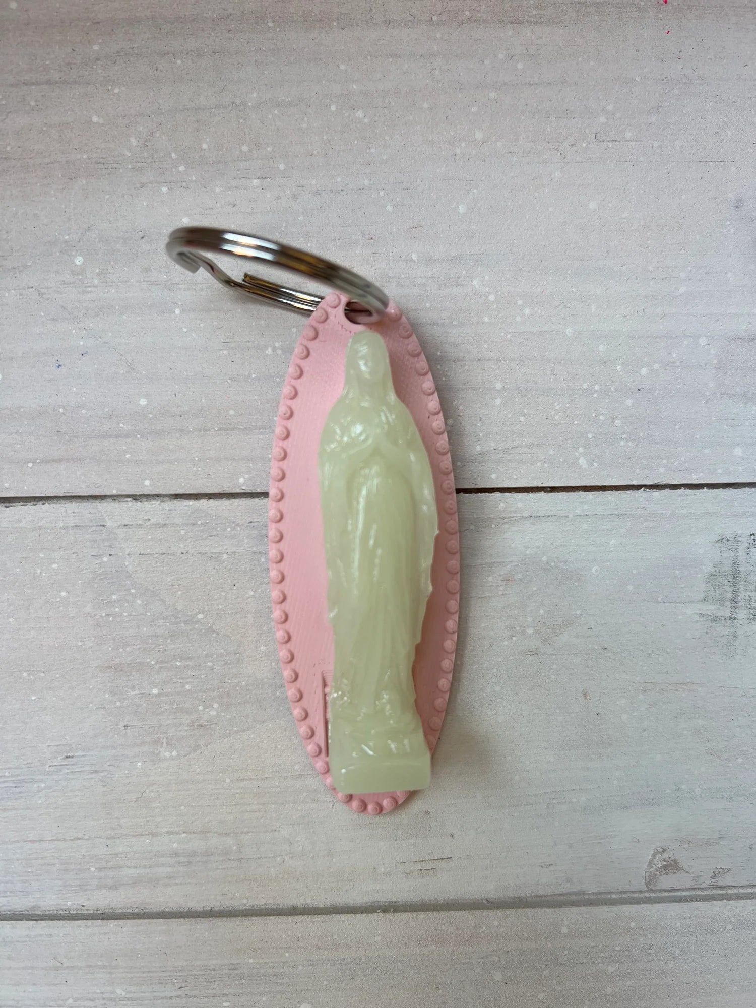 Porte-clé Vierge — rose-2