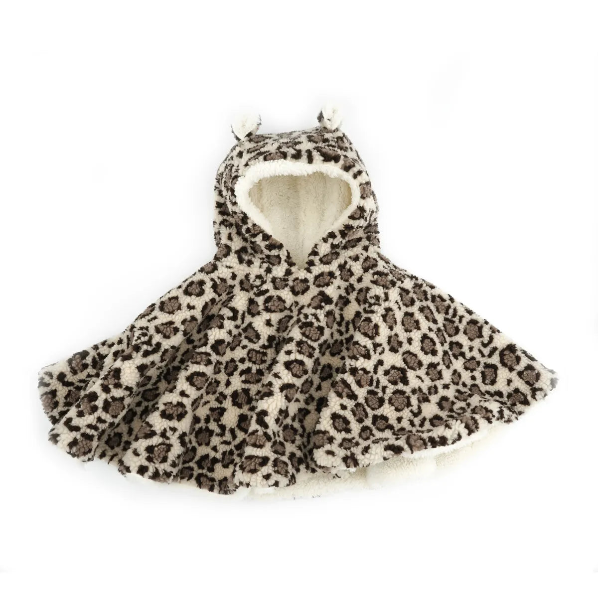 Poncho bébé teddy léopard 5