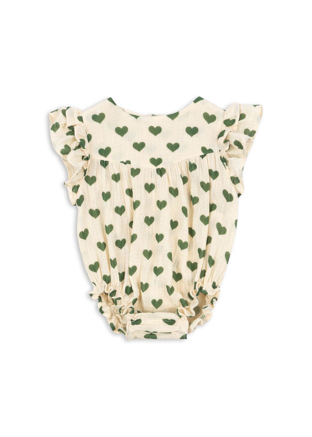 Barboteuse COCO coeurs vert 💚 — 3-mois-2
