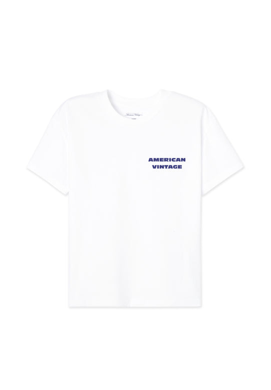 American Vintage : Tee-shirt Fizvalley Blanc — 3