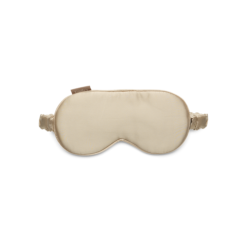 Masque de Sommeil Pure Soie — Champagne