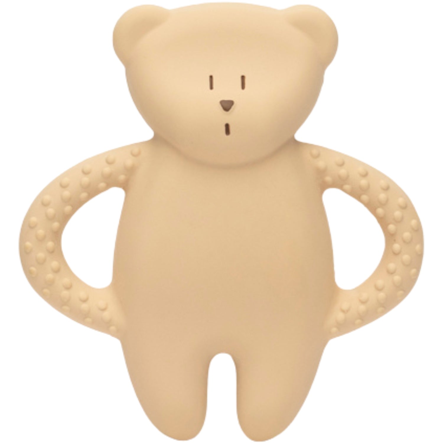 Ourson de dentition en caoutchouc naturel sable 2