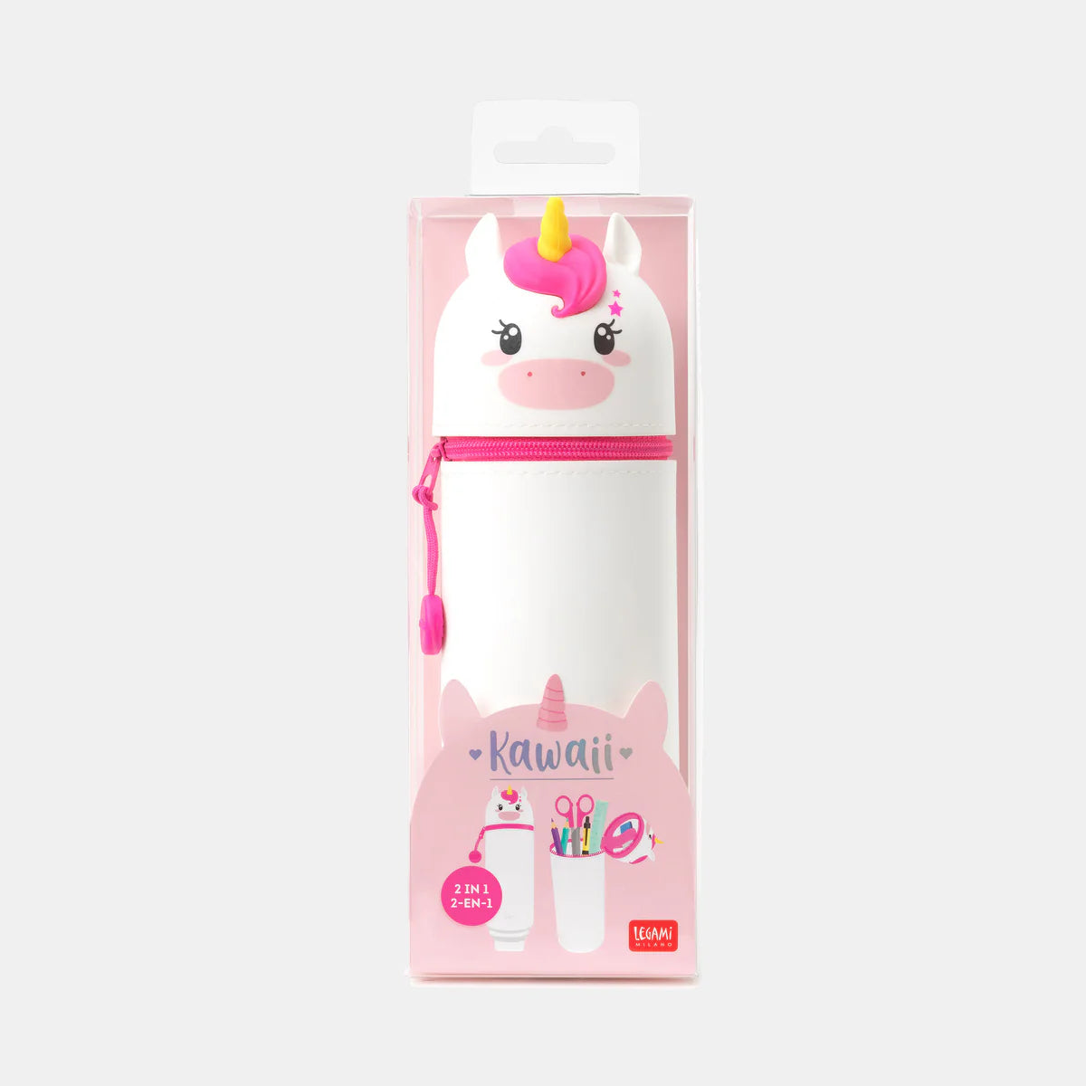 Trousse en silicone 2-en-1 Kawaii Licorne 3
