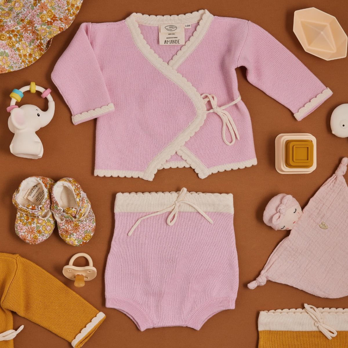 Doudou plat lutin rose 3