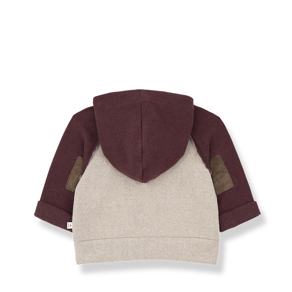 Sweat HAKON beige & bordeaux 2
