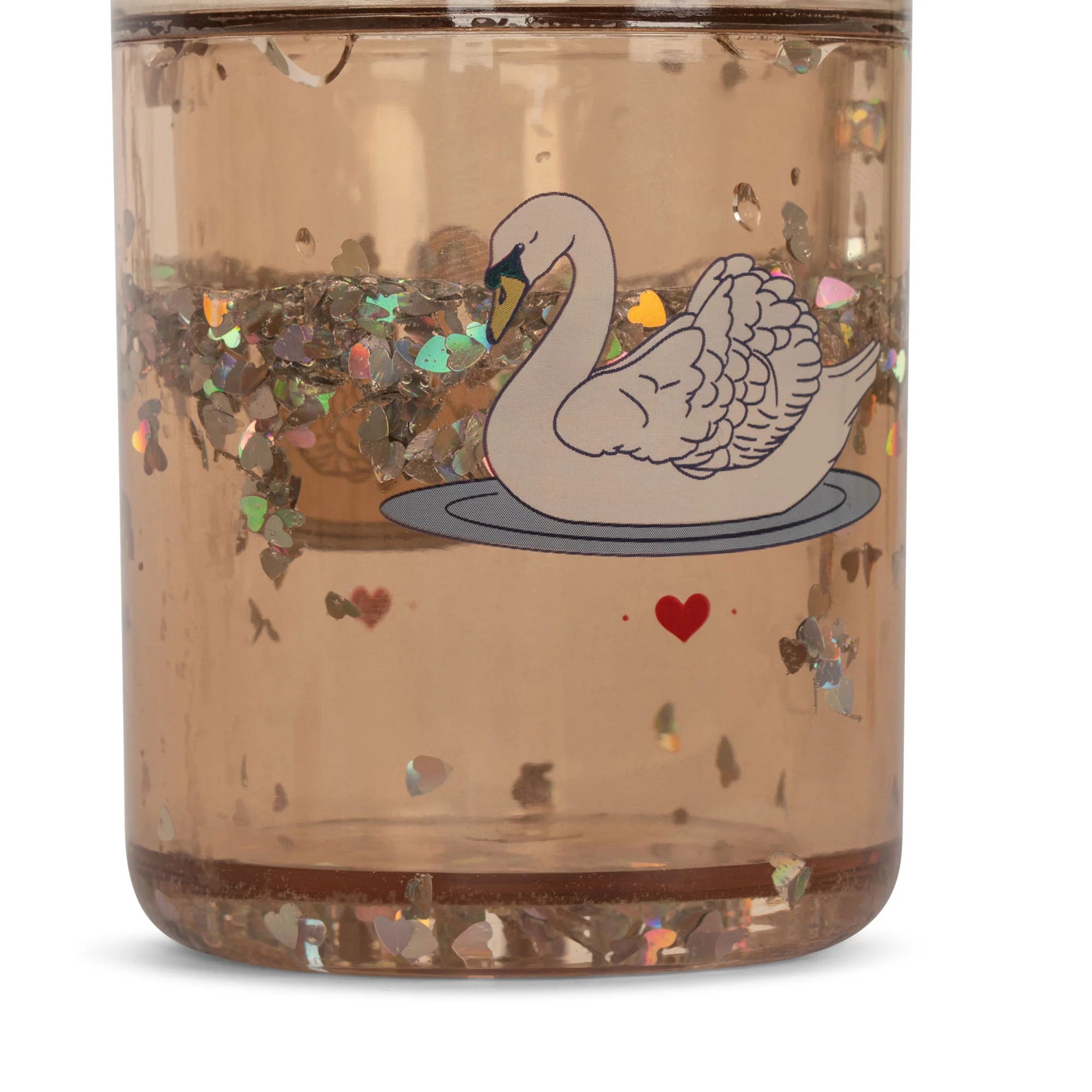 Gobelets à paillettes x 2 - cygne 4