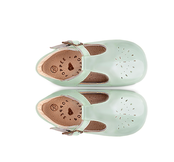 Poppée : Chaussures salomé Milton Charol bouzoky vernis vert d’eau — 18