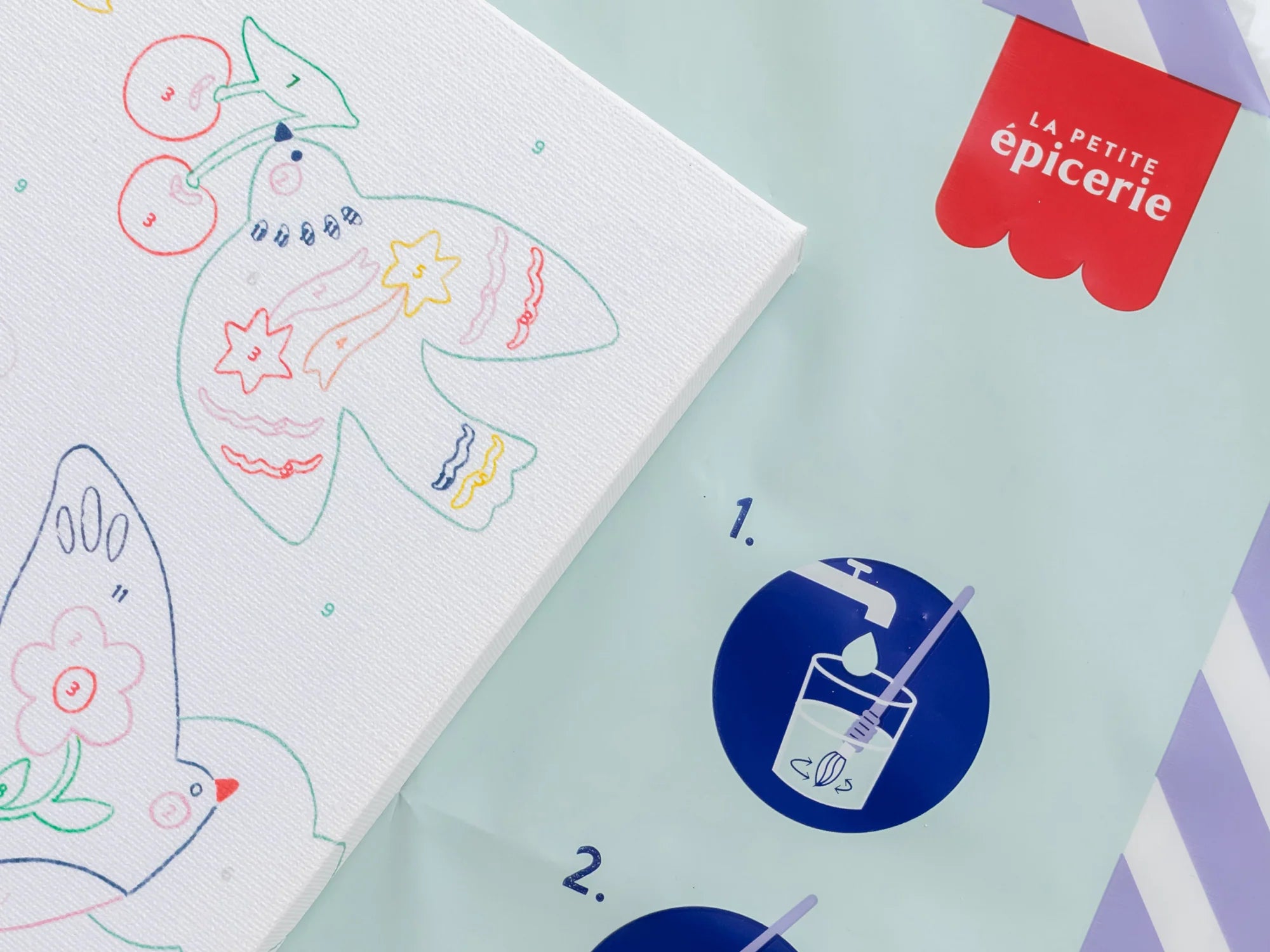 Kit Petit Pinceau Kids peinture à l’eau au N° 3