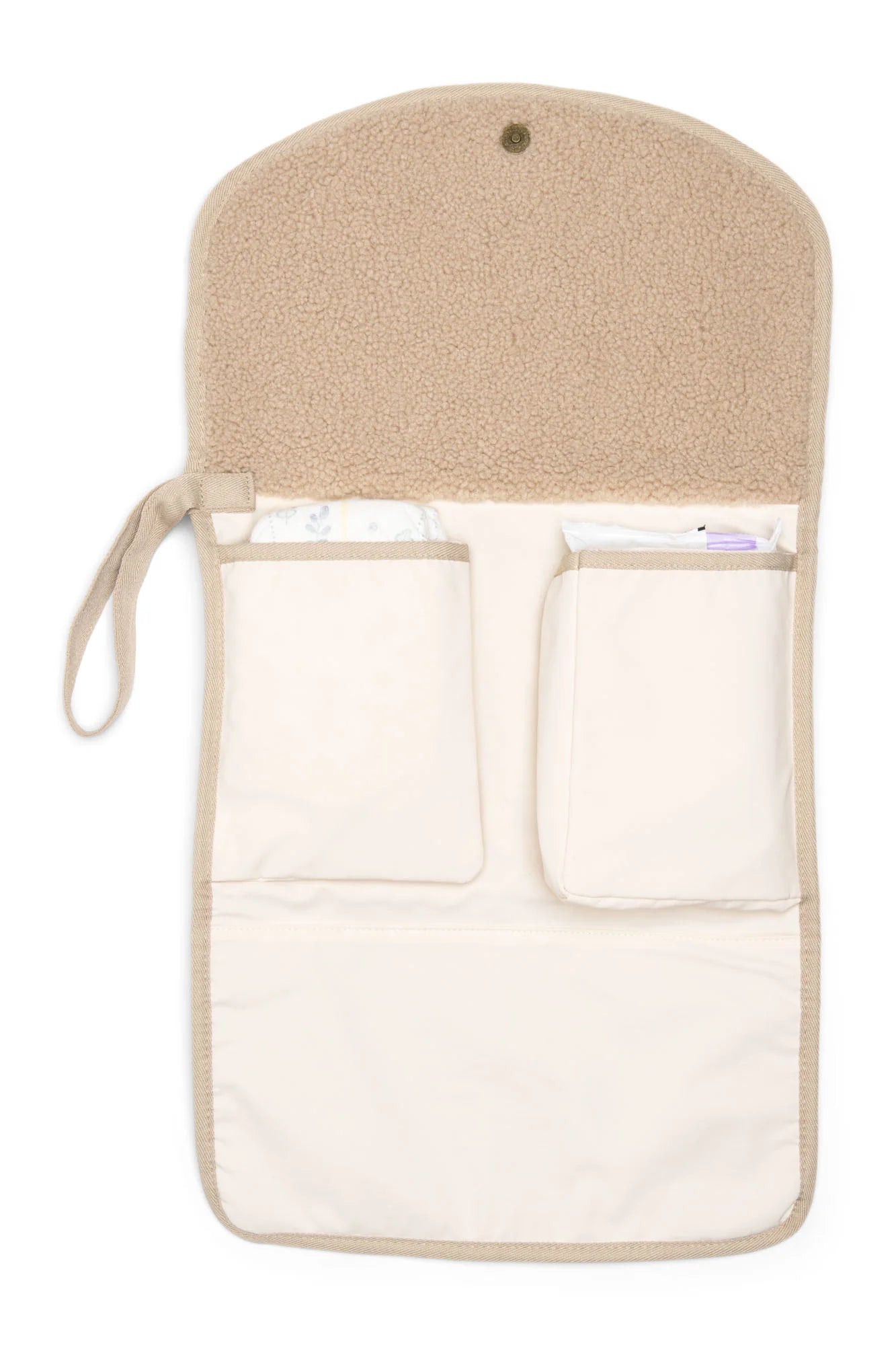 Tapis à langer Teddy bouclettes beige 2