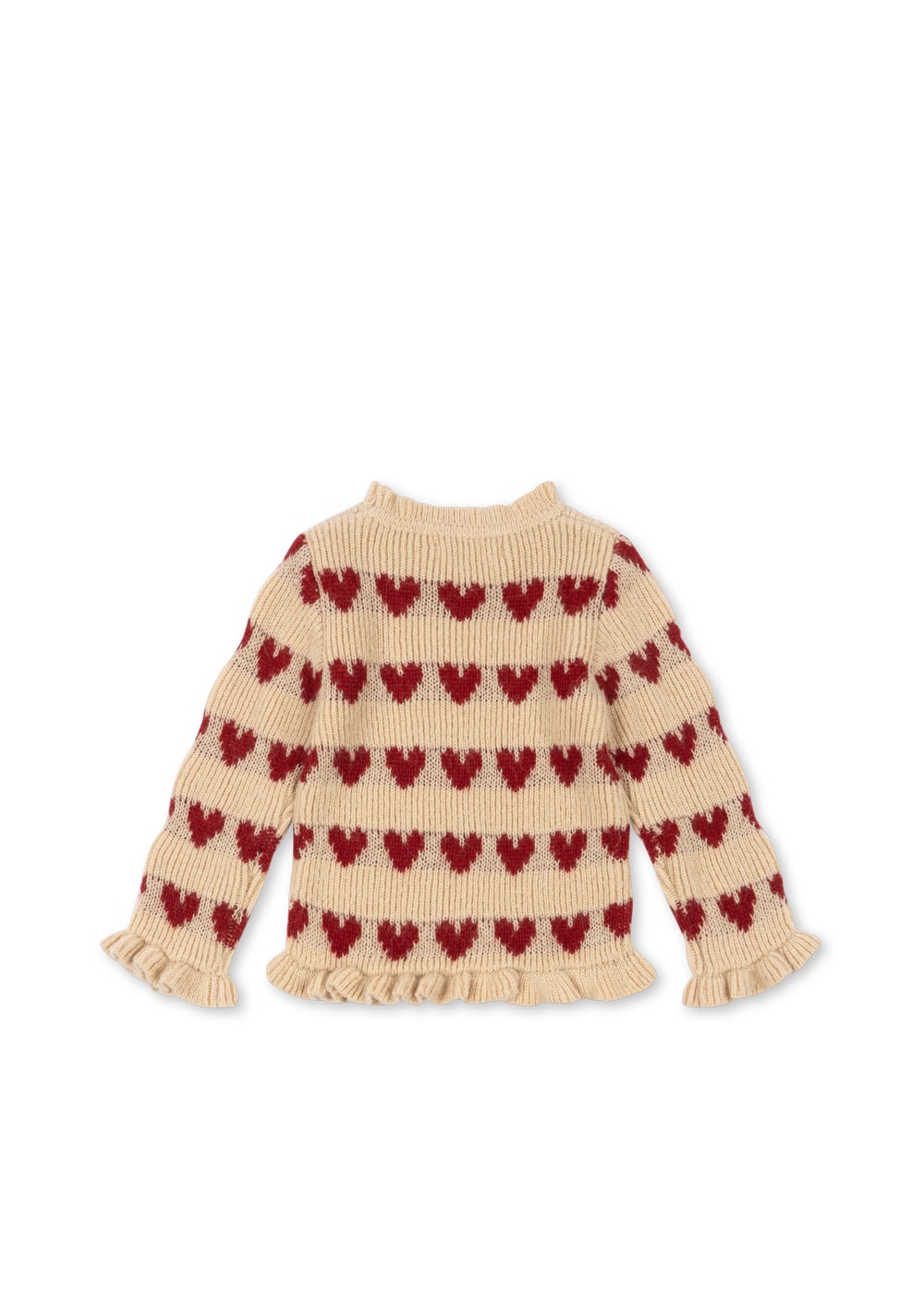 Pull beige coeurs rouge ♥️ — 4-ans