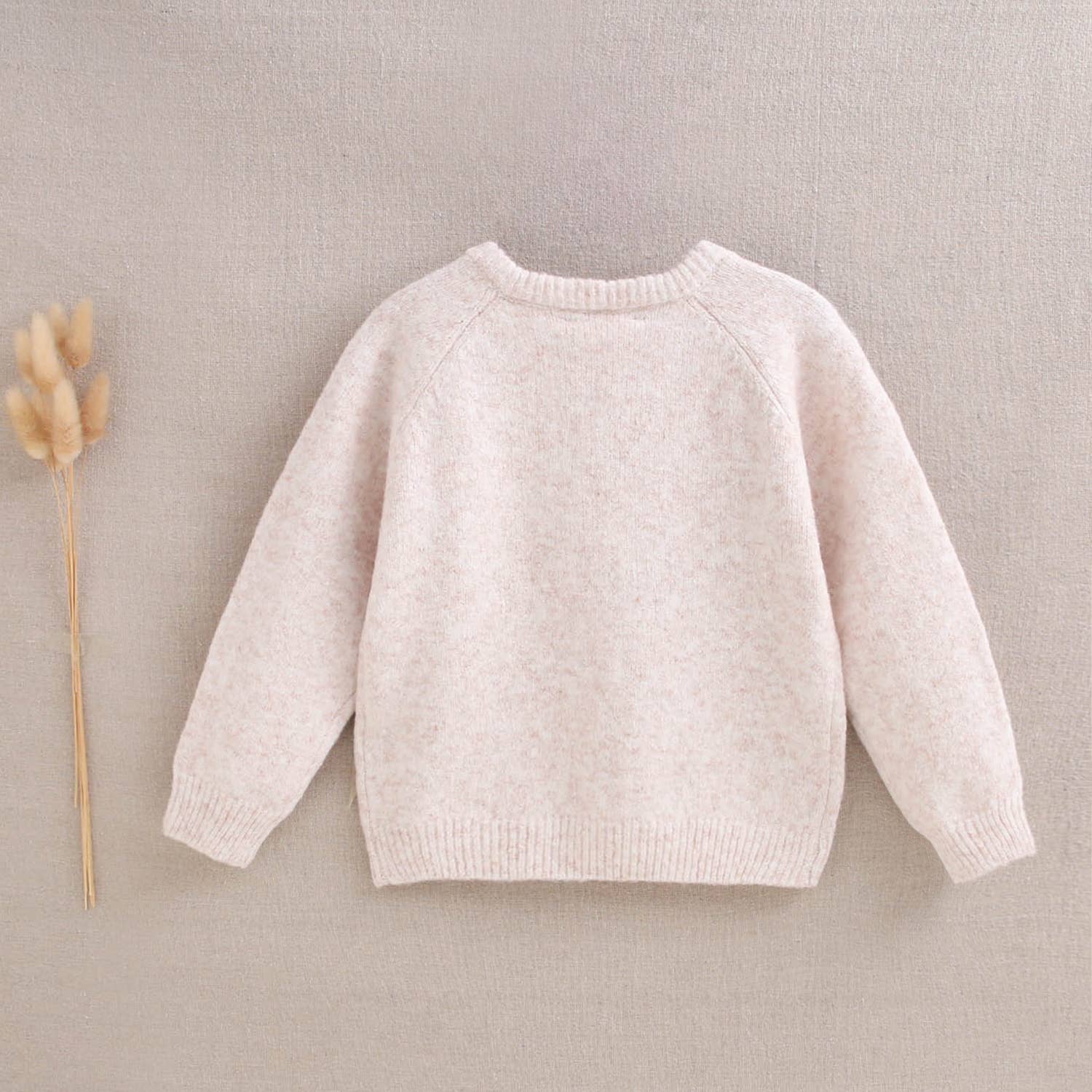 Pull en maille beige pour bébé 3