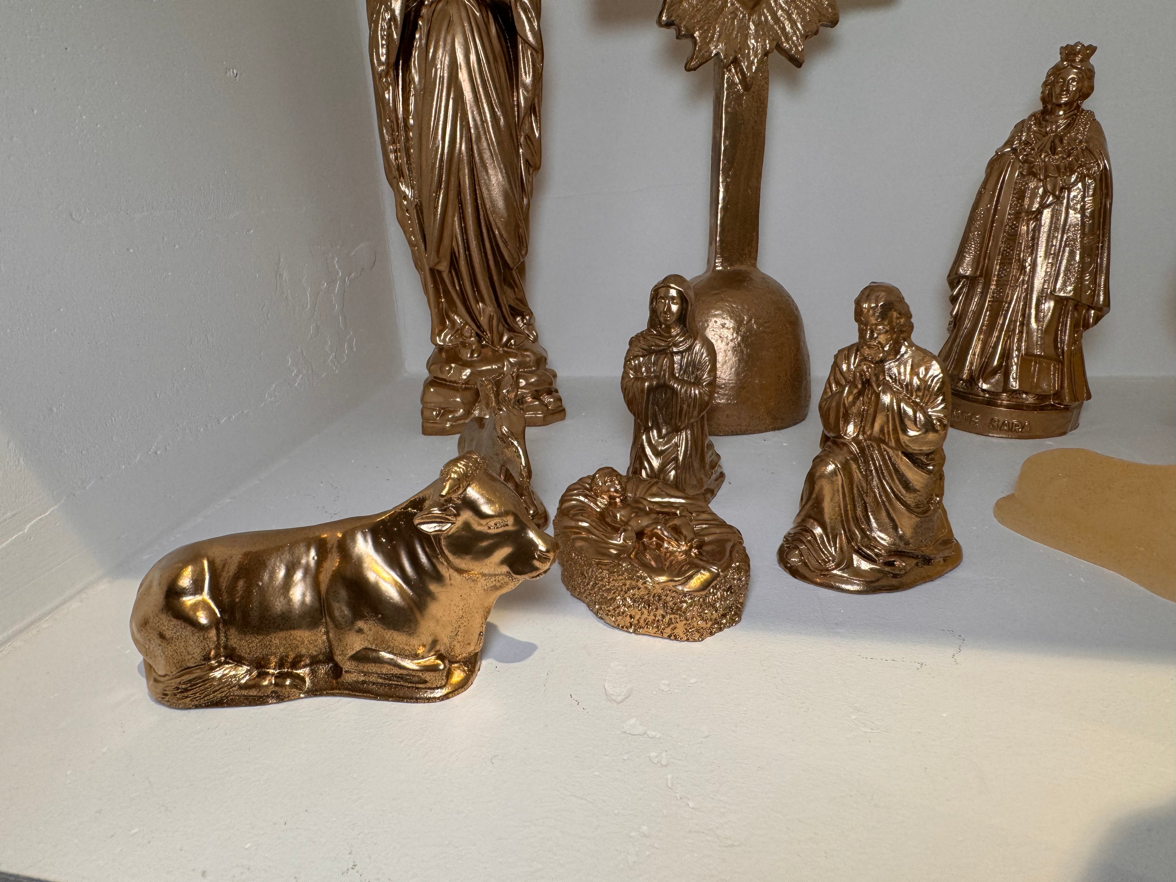 Crèche en cire Ciergerie des Prémontrés — Or