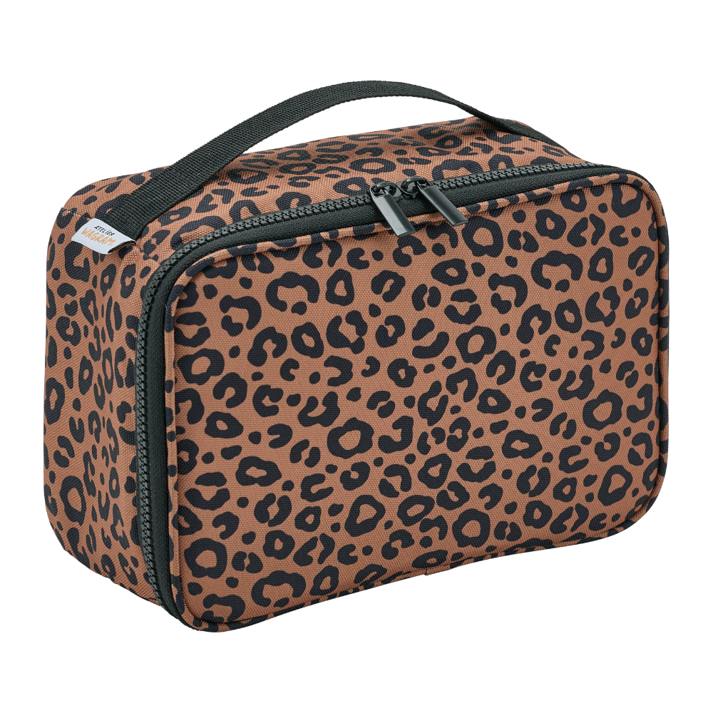 Lunchbox / Sac à repas isotherme — Léopard fond marron