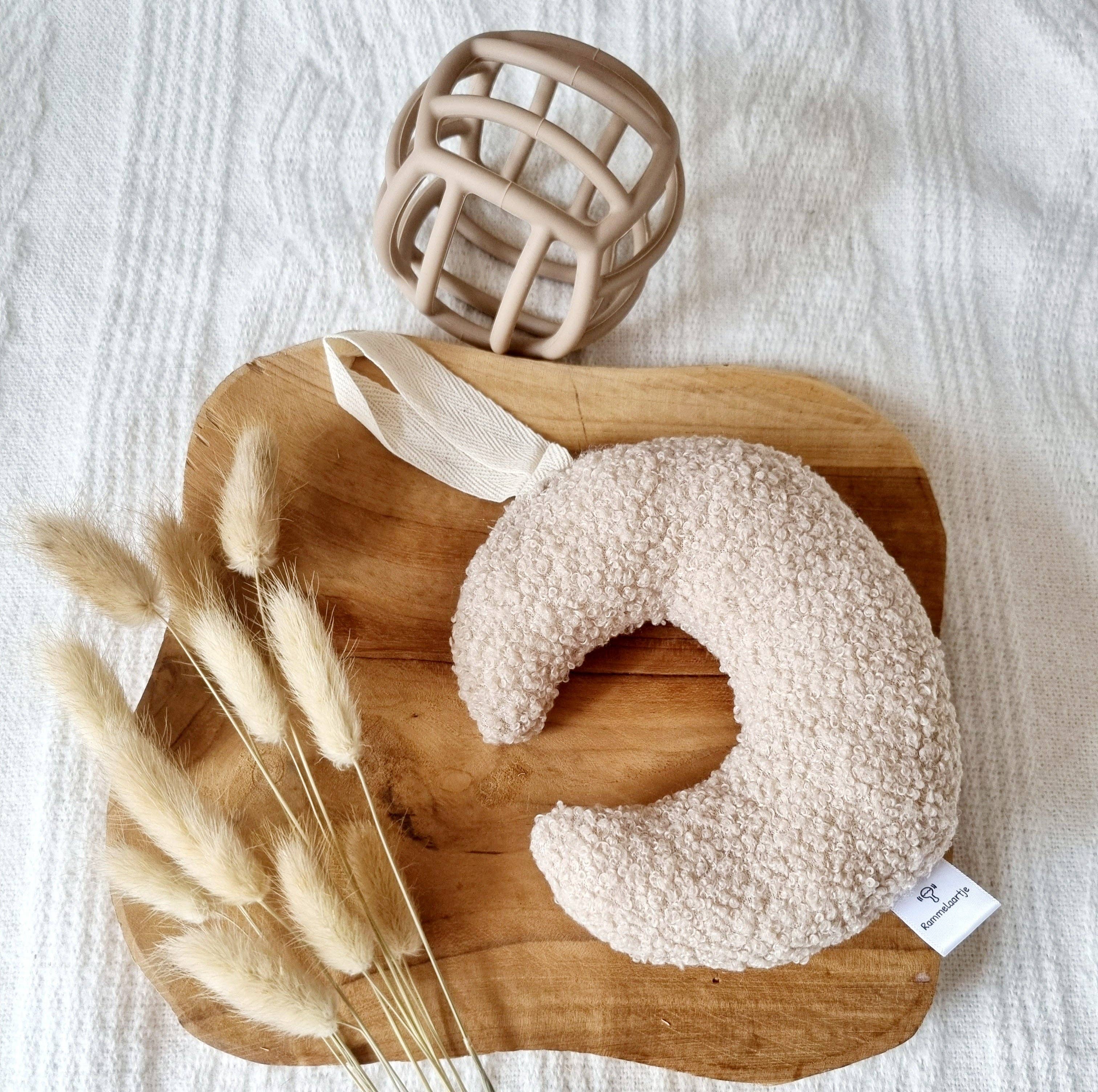 Attache à tétine Teddy Moon rembourrée - Beige