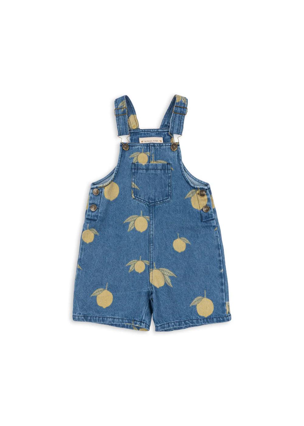 Salopette short magot lemon denim — 12-mois-1