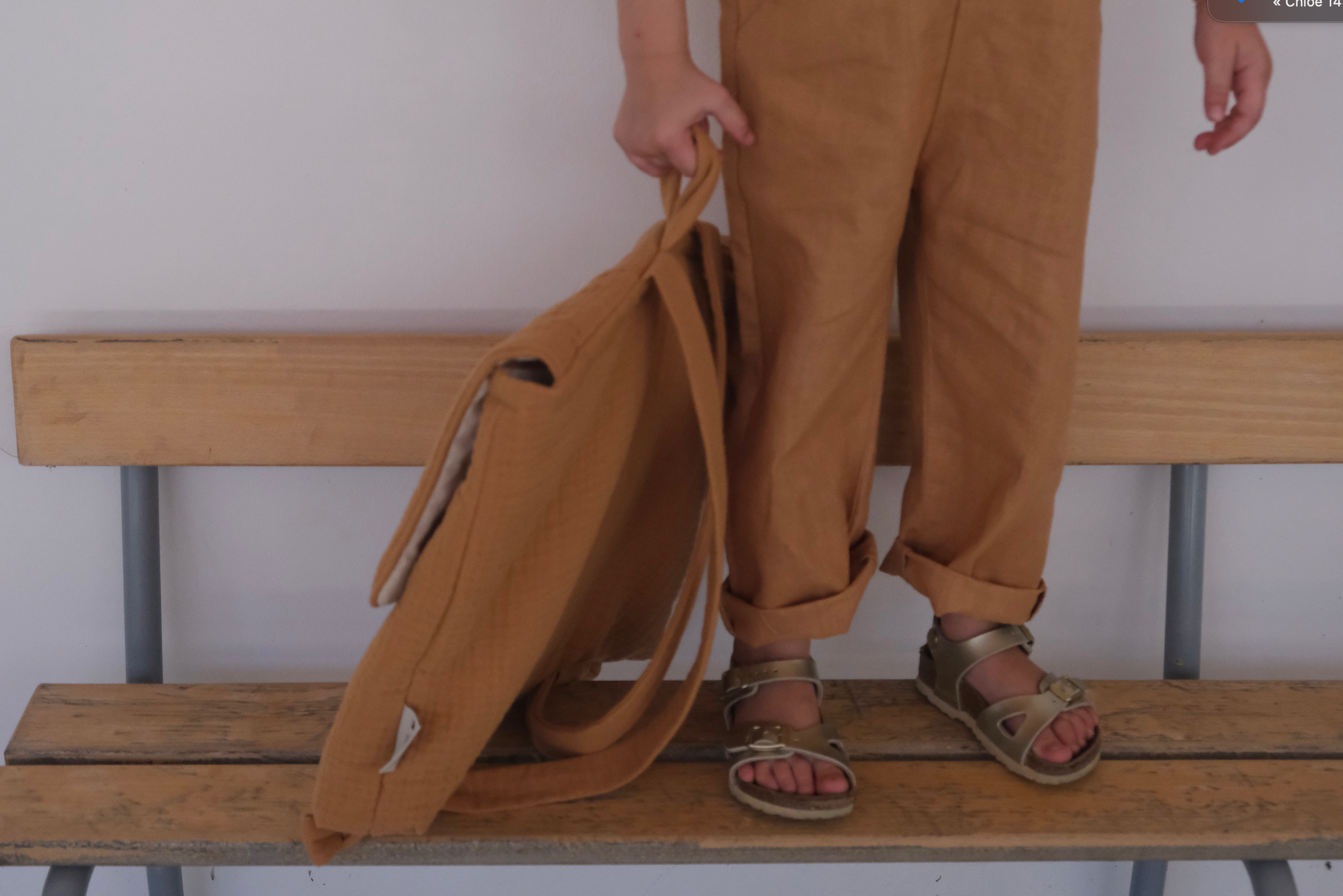 Cartables maternelle en gaze de coton 8